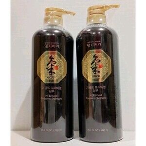 2 Bottles Of Daeng Gi Meo RI Ki-gold Premium Shampoo 780ml / 26.3 oz New